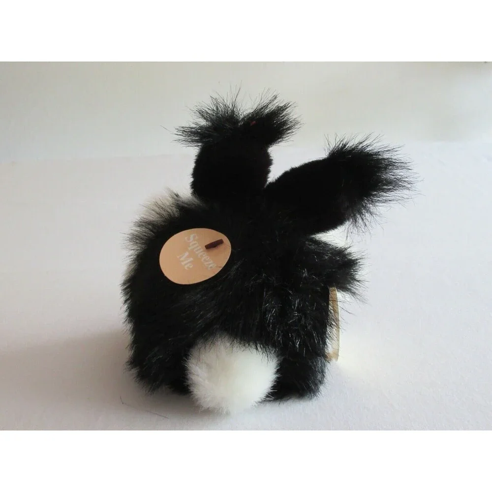 Bestever Hareballs Bunny Rabbit Black White Stuffed Plush Toy Babylaughter 6